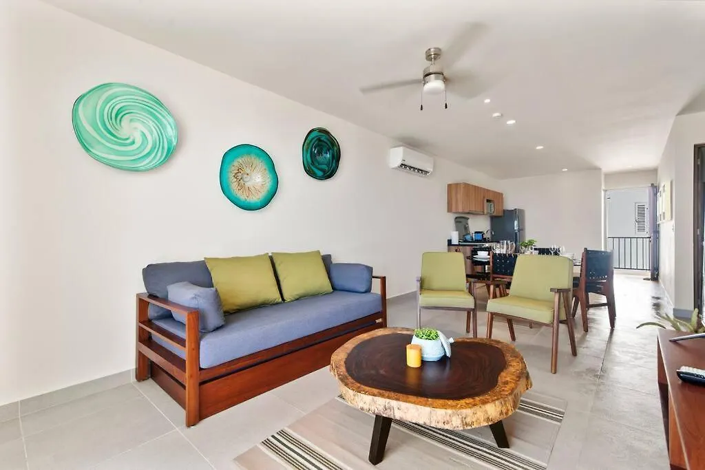 Apartment Akumal Amor Caribbean Sea View 2 Min Walk To Beach Mexico